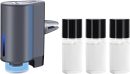 Smart Car Air Freshener，Car Air Freshener Diffuser, with 3 Adjustable Modes,  with 3pcs Essential Oil, Long-lasting Freshness& Rechargeable Design(Grey)
