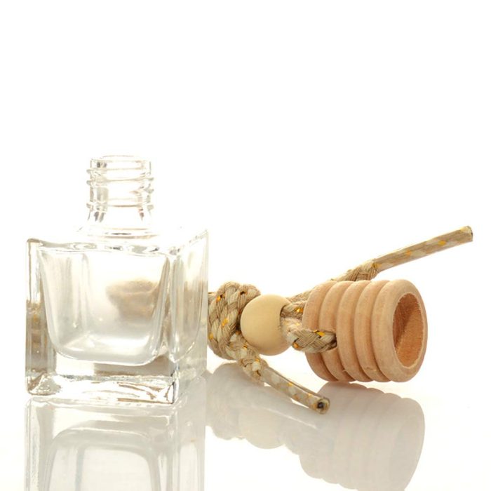 10 Packs Car Aromatherapy Diffuser Hanging Empty Glass Perfume Bottle Essential Oils Diffuser Bottles Automotive Interior Ornaments Car Fragrance Pendant Decoration - Image 2