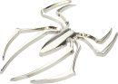 2 Pcs Metal Spider  Emblem Decor Car Body Decorative Decal Sticker Zinc Alloy (Silver, 3" x 2-1/4")