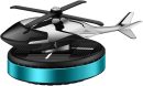 Car Air Fresheners, Al Alloy Solar Powered Rotating Incense Helicopter Diffuser, Home and Car Décor Accessories (Blue)