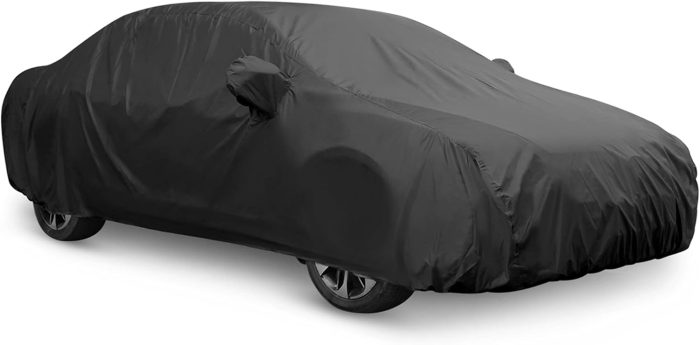 3XL Breathable Waterproof Car Cover with Mirror Pockets - All-Season Protection for SUV, Pickup Trucks, Large Vehicles