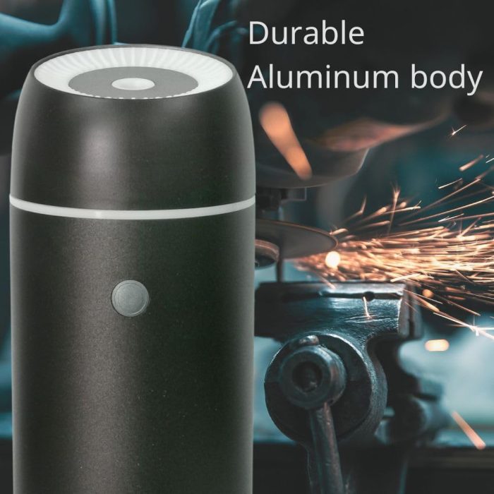 Essential Oil Diffusers Car Air Fresheners Humidifier for Essential Oils Car Aromatherapy Diffuser 100ml Car Diffuser Timers Auto Off Function  Portable Metal Aluminum Black - Image 2