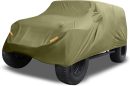 SUV Car Cover Fit for   4 Door 2007-2021 Outdoor Waterproof Sun Dust Wind Snow Protection 210D Oxford with Driver Door  Dark Green