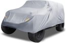 SUV Car Cover Fit for   4 Door 2007-2021 Outdoor Waterproof Sun Dust Wind Snow Protection 210D Oxford with Driver Door  Gray
