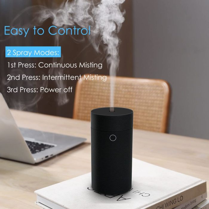 Car Diffuser for Essential Oils, Car Air Fresheners Fragrance Humidifiers,  Powered Portable Cool Mist Ultrasonic Humidifiers for Car Home Office Bedroom (Thread Black) - Image 2