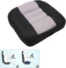 Car Booster Seat Cushion Raise The Height for Short People Driving Hip (Tailbone) and Lower Cack Fatigue Relief Suitable for Trucks, Cars, s, Office Chairs, Wheelchairs (Black and Gray)