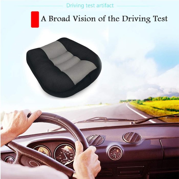Car Booster Seat Cushion Raise The Height for Short People Driving Hip (Tailbone) and Lower Cack Fatigue Relief Suitable for Trucks, Cars, s, Office Chairs, Wheelchairs (Black and Gray) - Image 2