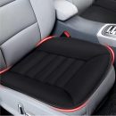 Car Seat Cushion Pad 1.2" Thick Comfort Seat Protector for Car Driver Seat Office Chair Home Use Memory Foam Seat Cushion with Non Slip Bottom, 20'' x 18.5'', Black