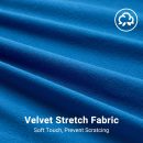 Car Cover Dustproof Sedan Indoor Stretch Cover Universal Fit 177-193 Inch Automobiles Full Car Cover with Storage Bag Breathable Windproof All-Weather Auto Vehicle Cover (Blue-Upgraded)