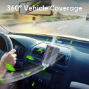 Smart Car Air Freshener，Car Air Freshener Diffuser, with 3 Adjustable Modes,  with 3pcs Essential Oil, Long-lasting Freshness& Rechargeable Design(Grey)