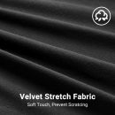 Car Cover Indoor Dustproof Sedan Stretch Cover Universal Fit 177-193 Inch Inside Protection Full Car Cover with Storage Bag Breathable Windproof All-Weather Auto Vehicle Cover (Black-Upgraded)