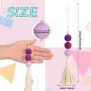 6 Pieces Felt Ball Car Diffuser Essential Oil Car Tassel Hanging Bead Aromatherapy Diffuser Colorful Charm Vent Clips Air Freshener for Decor(Bright Color)