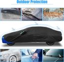 3L Car Cover Waterproof Snowproof All Weather for Car Outdoor Full Car Cover Rain Sun Protection Universal Fit for Sedan 178"-185"